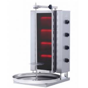 Döner Ocağı Gazlı Camlı 4 Gözlü Sabit