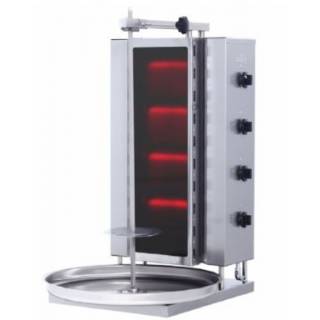 Döner Ocağı Gazlı Camlı 4 Gözlü Sabit