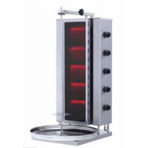 Döner Ocağı Gazlı Camlı 5 Gözlü Sabit