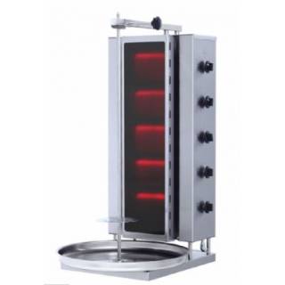 Döner Ocağı Gazlı Camlı 5 Gözlü Sabit