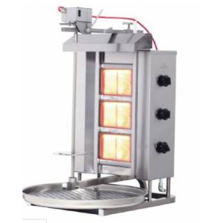 Döner Ocağı Gazlı 3 Gözlü Üstten Motorlu