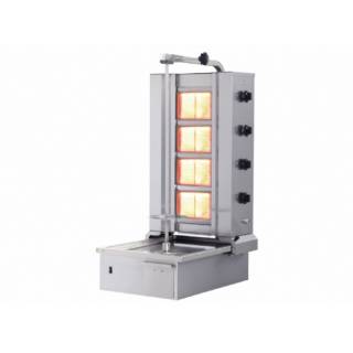 Döner Ocağı Gazlı 4 Gözlü Alttan Motorlu